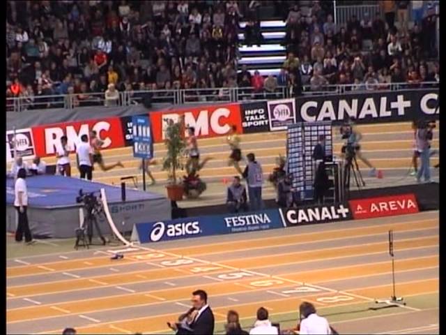 Vidéo du 1500m des championnats de France Elite en salle 2013